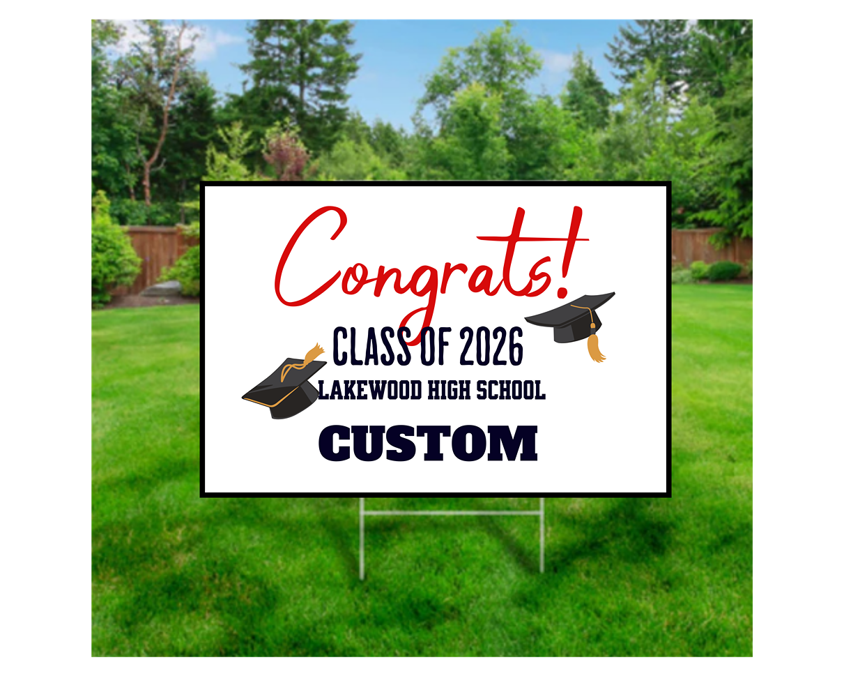 Lakewood Class of 2026 Yard Sign