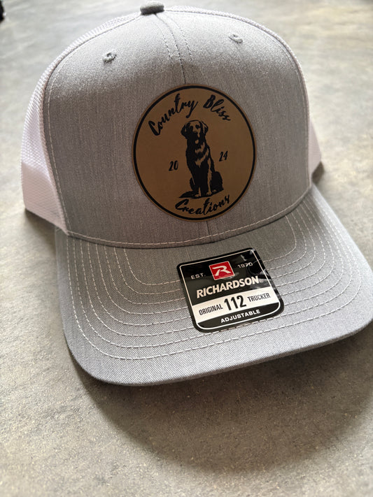 CBC Golden Retriever Circle Leather Patch Hat